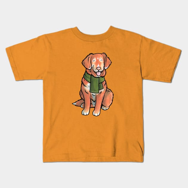 Nova Scotia Duck Tolling Retriever (senior) Kids T-Shirt by animalartbyjess